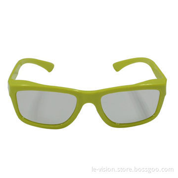 Polarized 3D Glasses for Passive Cinema and Home Theater